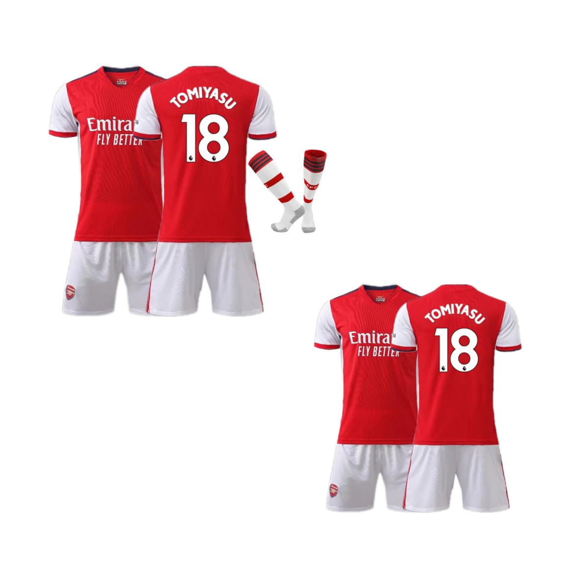 サッカー アーセナル ユニフォーム ホーム 18番 冨安健洋 アーセナル 24-25 ホーム 半袖 ユニフォーム No.18 冨安 健洋